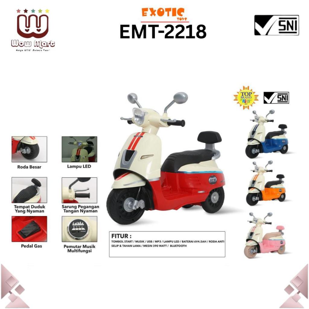 EMT 2218 EMT 2242 EMT 2244 EMT 2247 Exotic Kids Rechargeable Motorcycle // Mainan Motor Aki Anak Mod