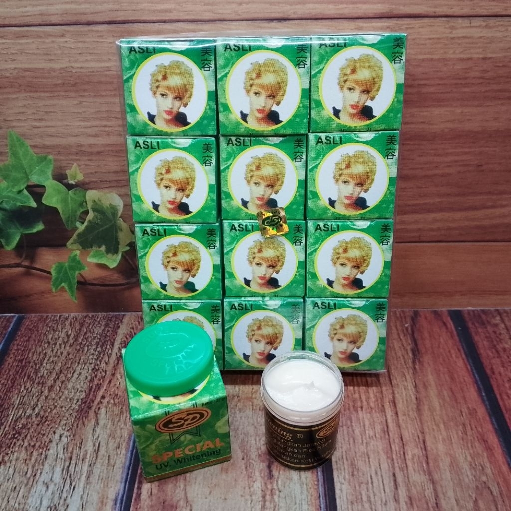 12 pcs cream sp hijau original