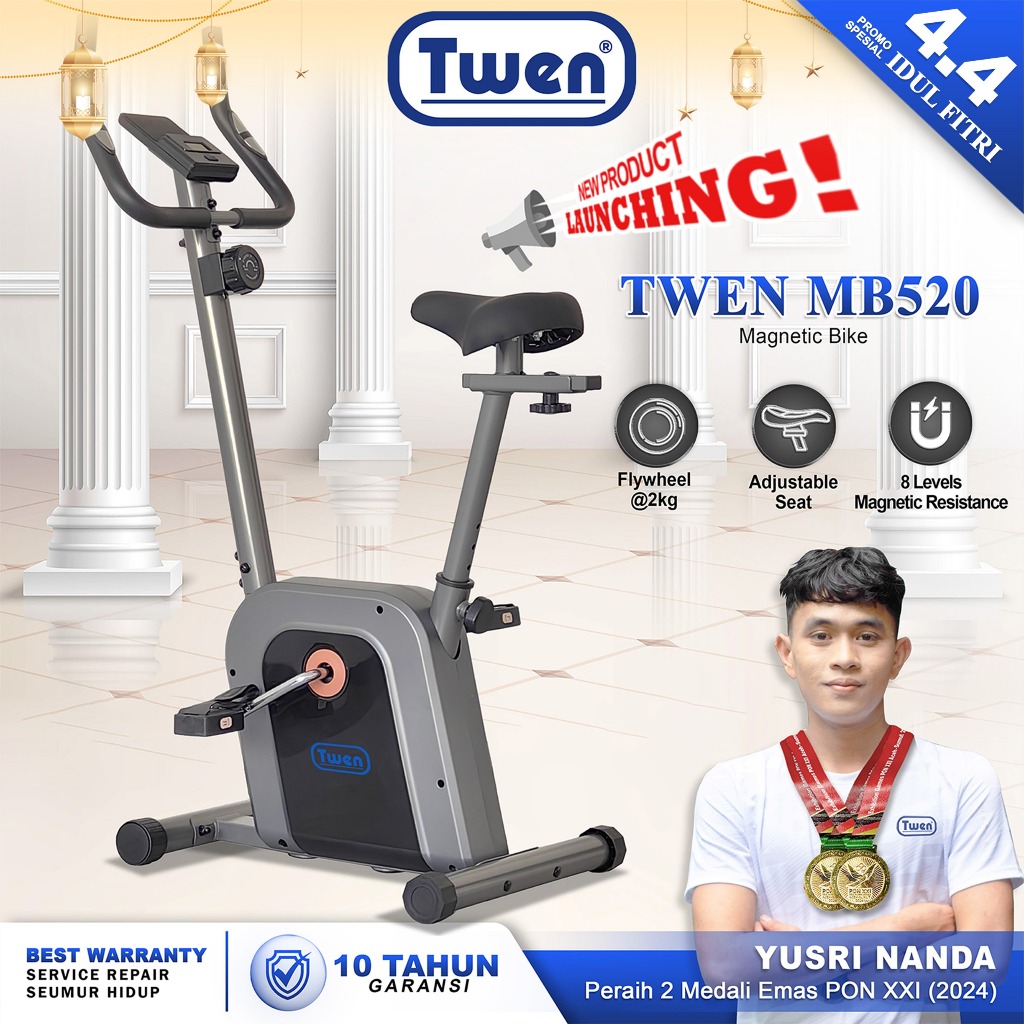 TWEN MB520 Alat Fitness Sepeda Statis Magnetic Bike