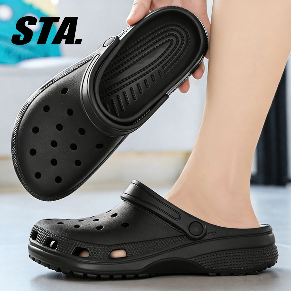 STA Sandal Selop Pria Terbaru Sendal Slop Cowok Dewasa Casual Kekinian Baim 2026 Lily – Size 36-45