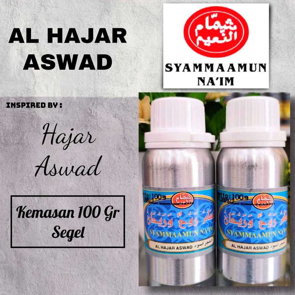 100 GR - AL HAJAR ASWAD [ Syammaamun naim ] | Bibit/biang parfum murni tanpa campuran kemasan Segel