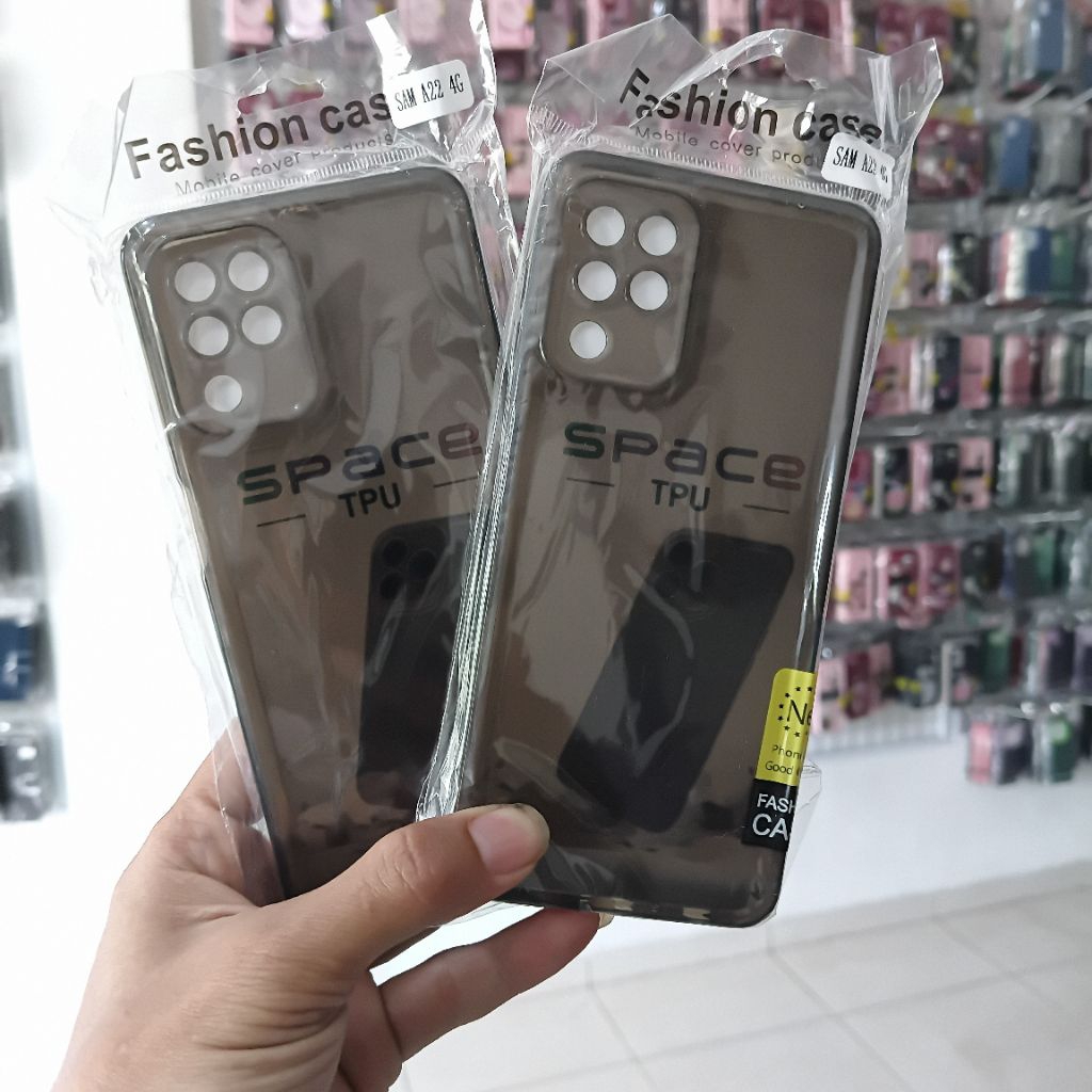 SOFTCASE BENING GREY TRANSPARAN SAMSUNG A22 4G / SAMSUNG M32 M22