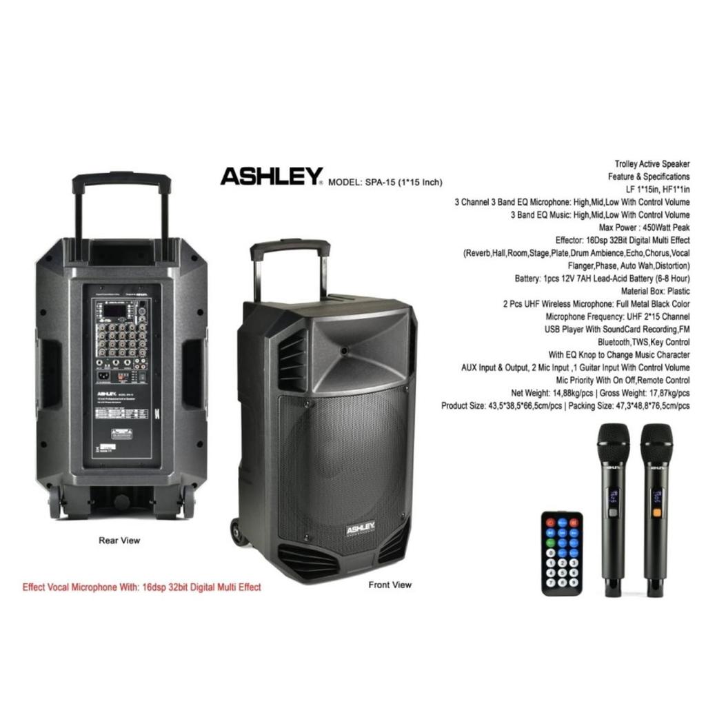 speaker portable ashley spa15 original 15 inch speaker bluetooth ashley SPA 15 | MELODY CLASSIC