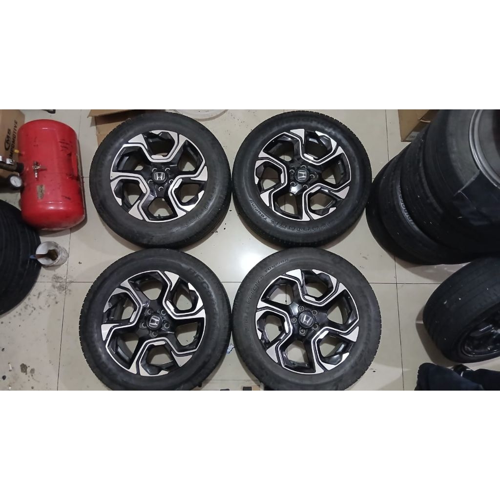Velg bekas mobil oem copotan crv ring 18 lebar 7 baut 5x114.3 + ban bonus
