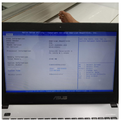 motherboard ASUS X450CA normal tested