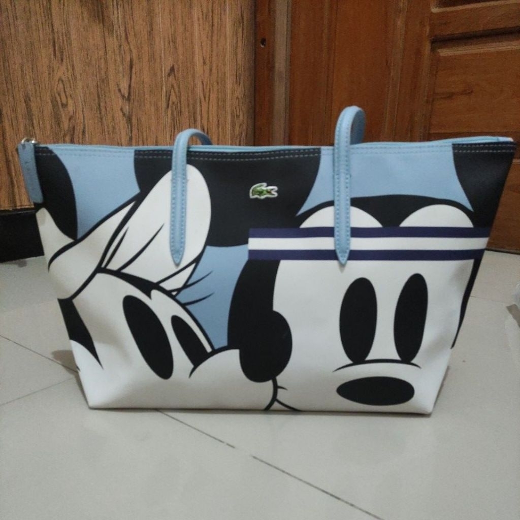 Lacoste - Tas tote Mickey biru