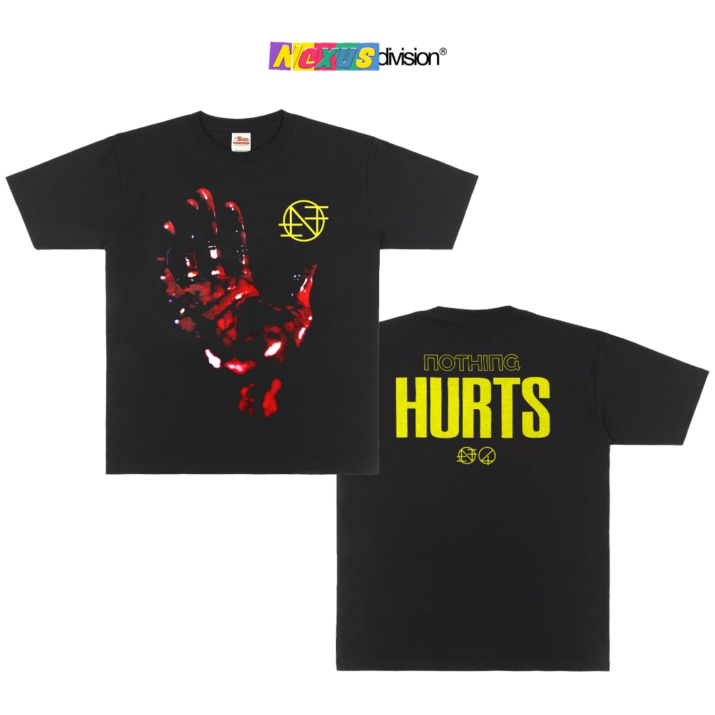 Nothing Band - Nothing  Existance Hurts Tshirt Black - Kaos Band Heavy weight 16s