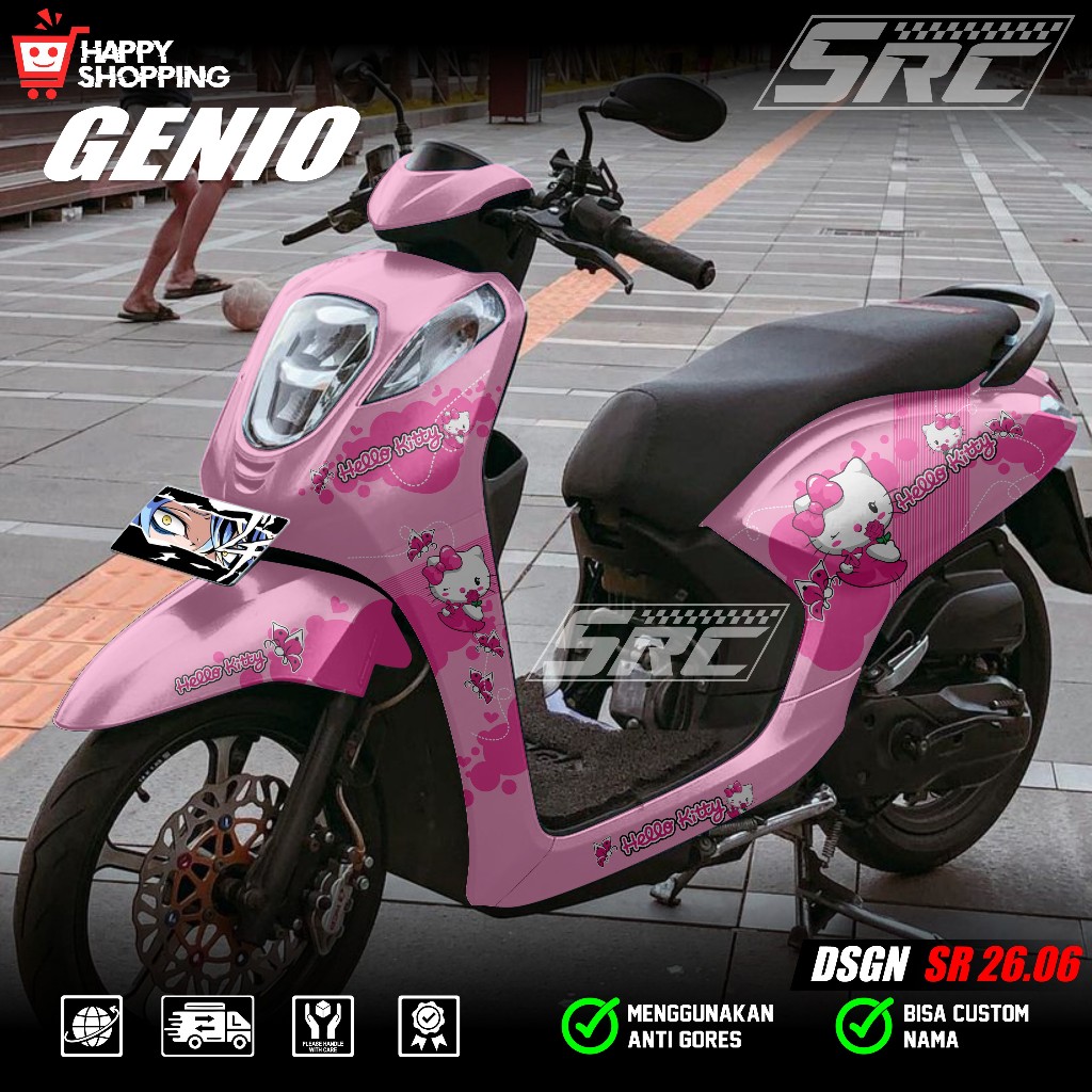 Terbaru Decal Sticker Full Body Motor Honda Genio Tahun 2019 2020 2021 2022 2023 2024 2025 2026 Stic