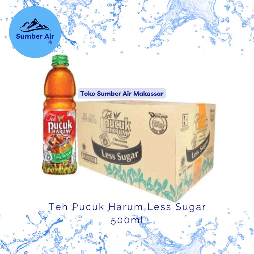 Teh Pucuk Harum Less Sugar 500ml (1 dus)