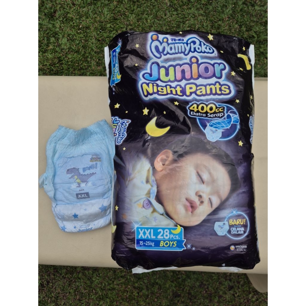Mamypoko Junior Night Pants XXL (ECER SATUAN) Diapers Pampers