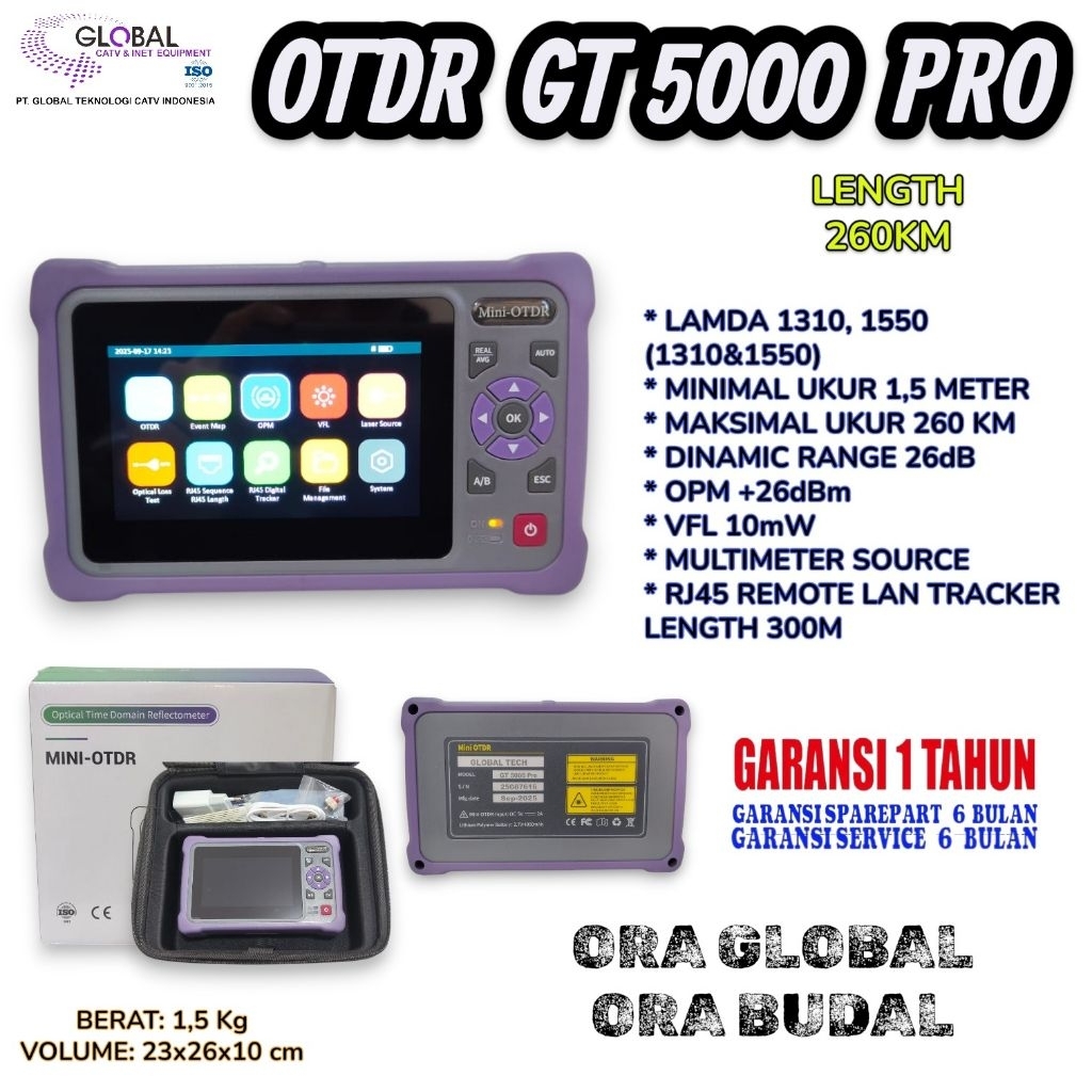 OTDR GT 5000 PRO BY GLOBAL