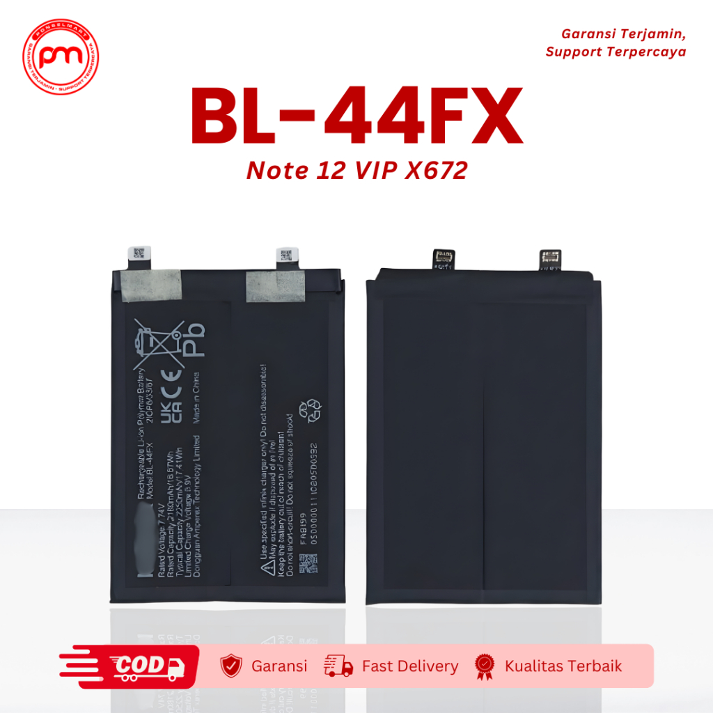 Battery Batre Baterai Infinix BL44FX Infinix Note 12 VIP X672