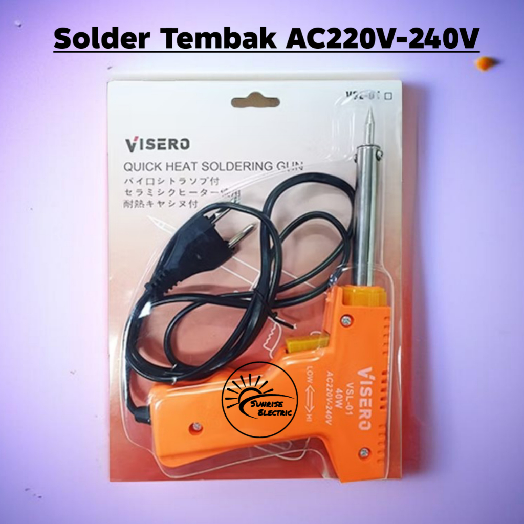 Visero Solder Tembak Soldering Gun 20-200W AC200V-240V