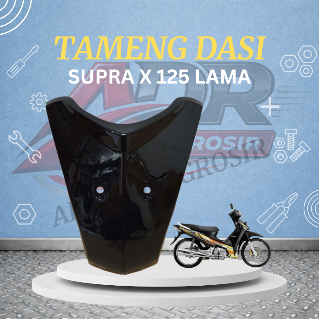 Panel Tameng Body Depan Honda Supra X 125 Lama Tameng Depan Supra X 125 Batman 2004-2013 Hitam Tensi
