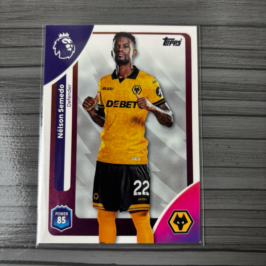 Kartu Bola Semedo Topps PL 2026 Wolverhampton