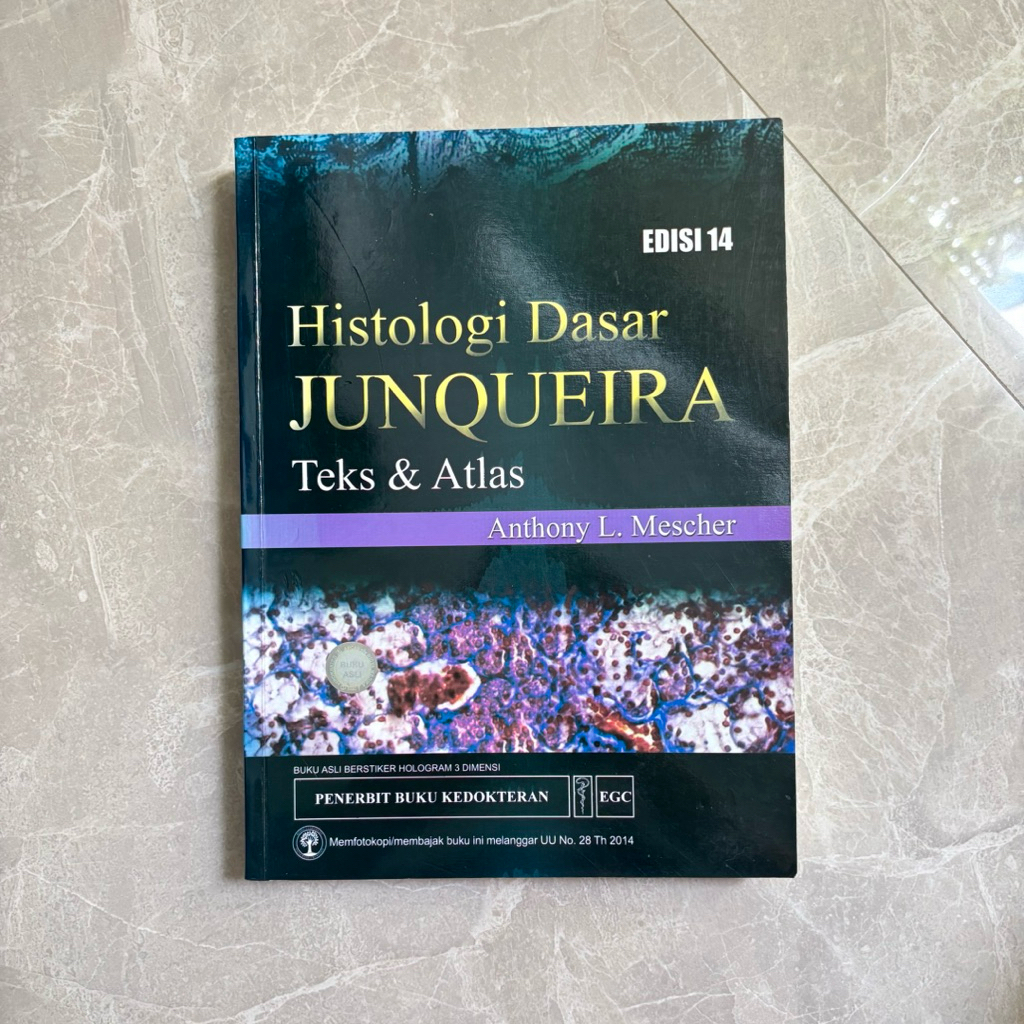 Histologi Dasar JUNQUEIRA: Teks & Atlas (Edisi 14) ORIGINAL PRELOVED BUKU BEKAS