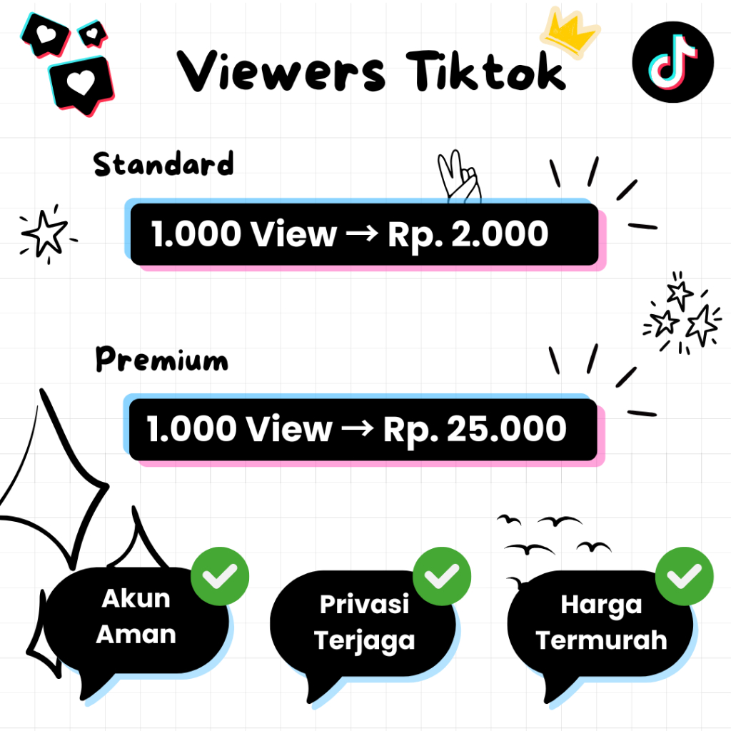 Jasa Tambah Views TikTok Real | 1000 Likes Aktif | Akun Aman