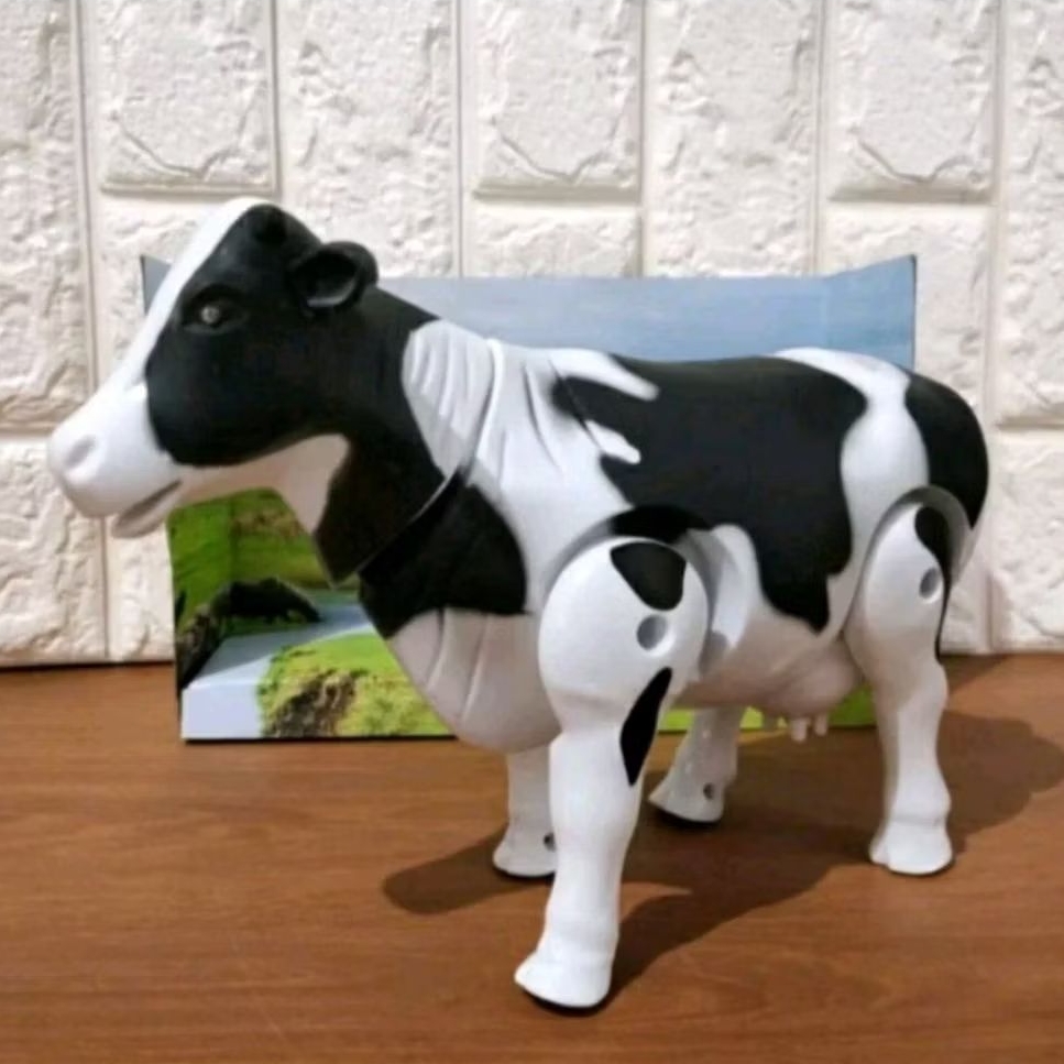 Mainan Sapi jalan/mainan sapi bergerak bunyi dan nyala