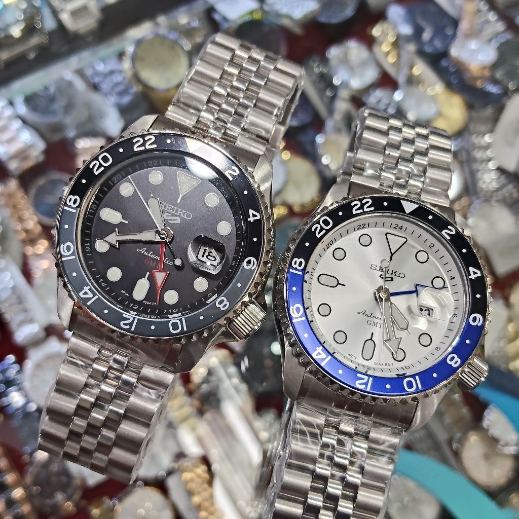 Seiko 5 GMT SSK001, Jam Tangan Pria Automatic Original