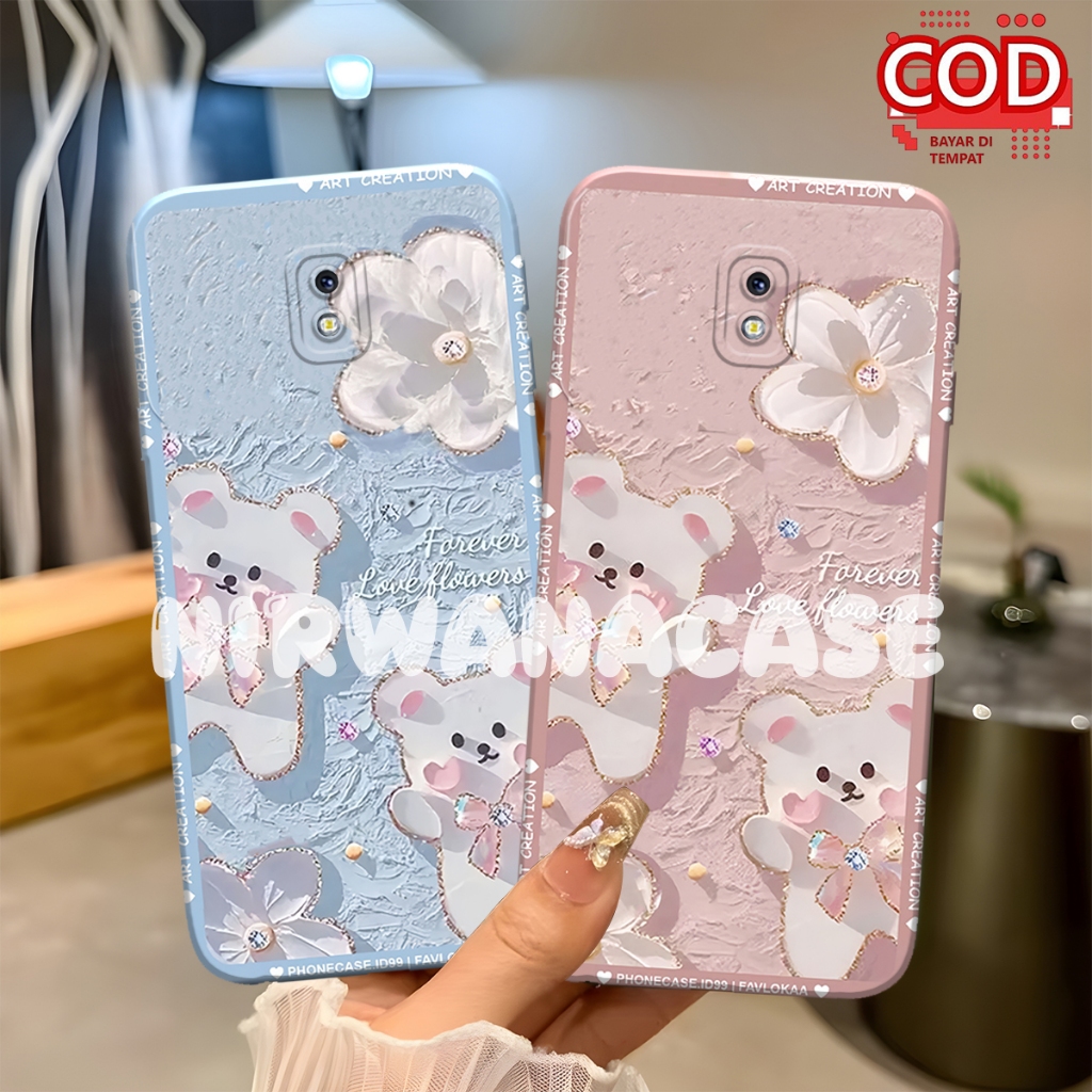 Kessing Hp Samsung J3 Pro - J2 Pro - J5 Pro - J7 Pro Motif Bear Sillikon Tpu Lentur Fashion Case Luc