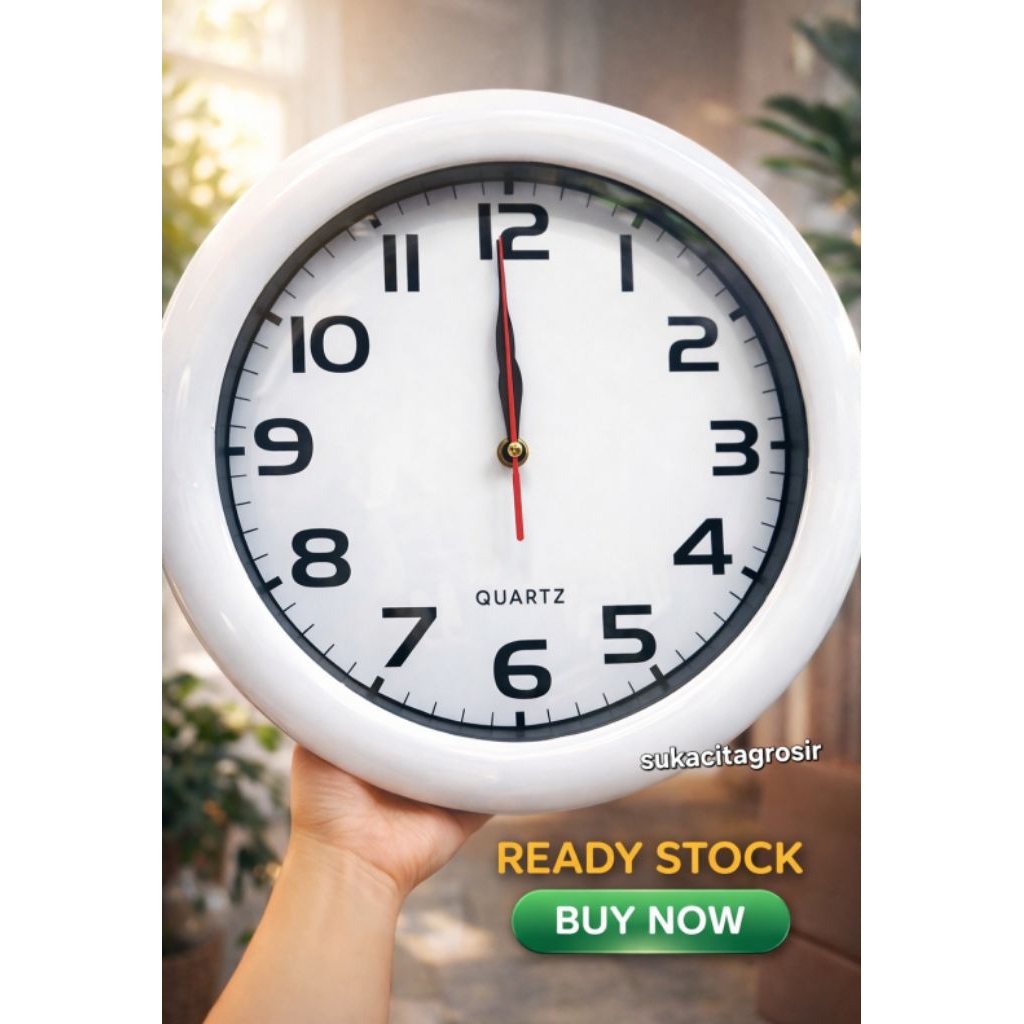 Jam dinding 30cm polos