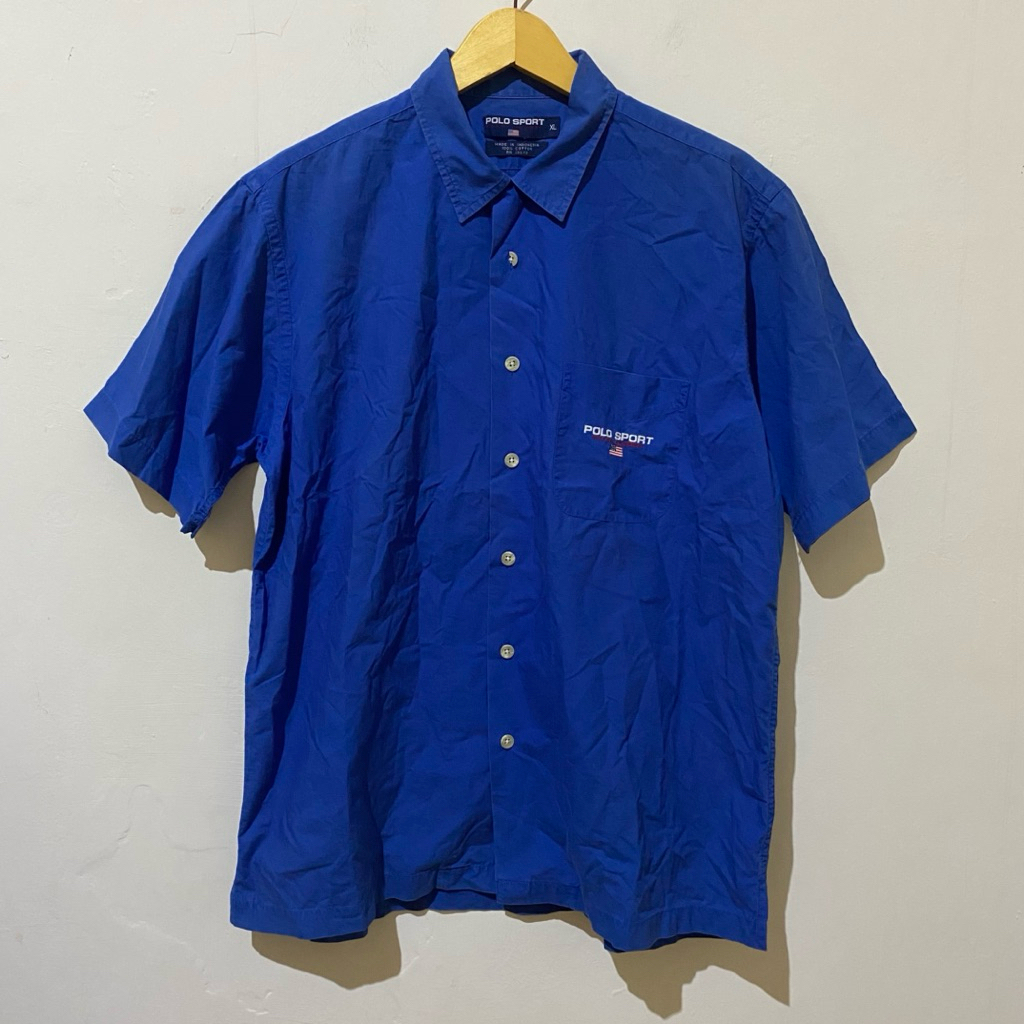 Vintage 90's Polo Sport Ralph Lauren Short Sleeve Kemeja