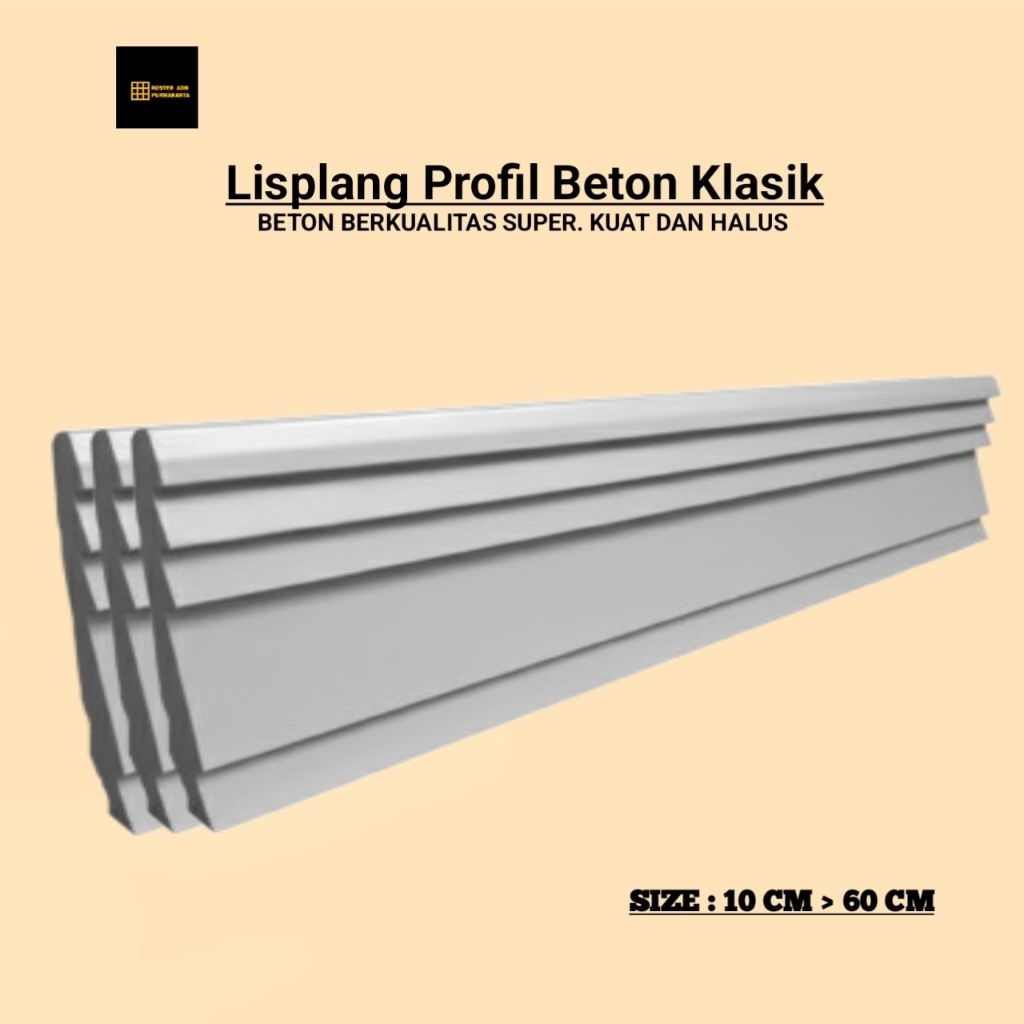 Lisplang Profil Beton List Profil Tempel Beton List Tempel Profil Beton Tempel List Cantol Profil Be