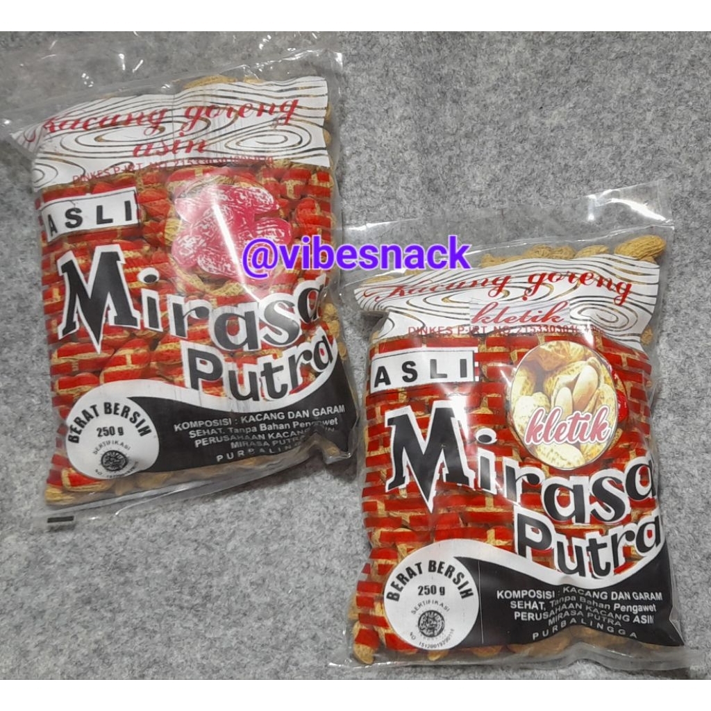 Kacang Goreng Asin / Tawar Mirasa Putra Purbalingga