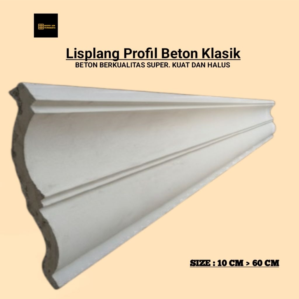 Lisplang Profil Beton List Profil Tempel Beton List beton