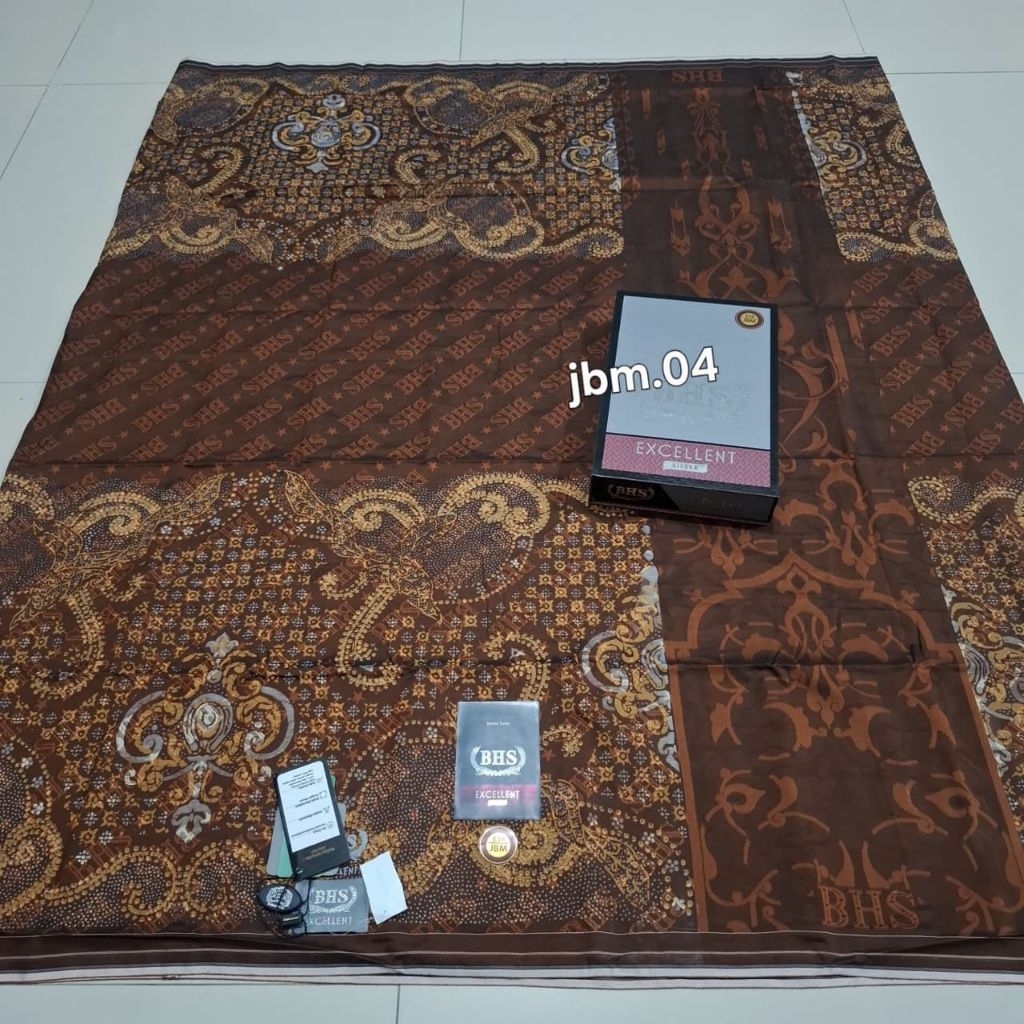 Sarung BHS Excellent JACQUARD Motif Batik JBM Mix Silver