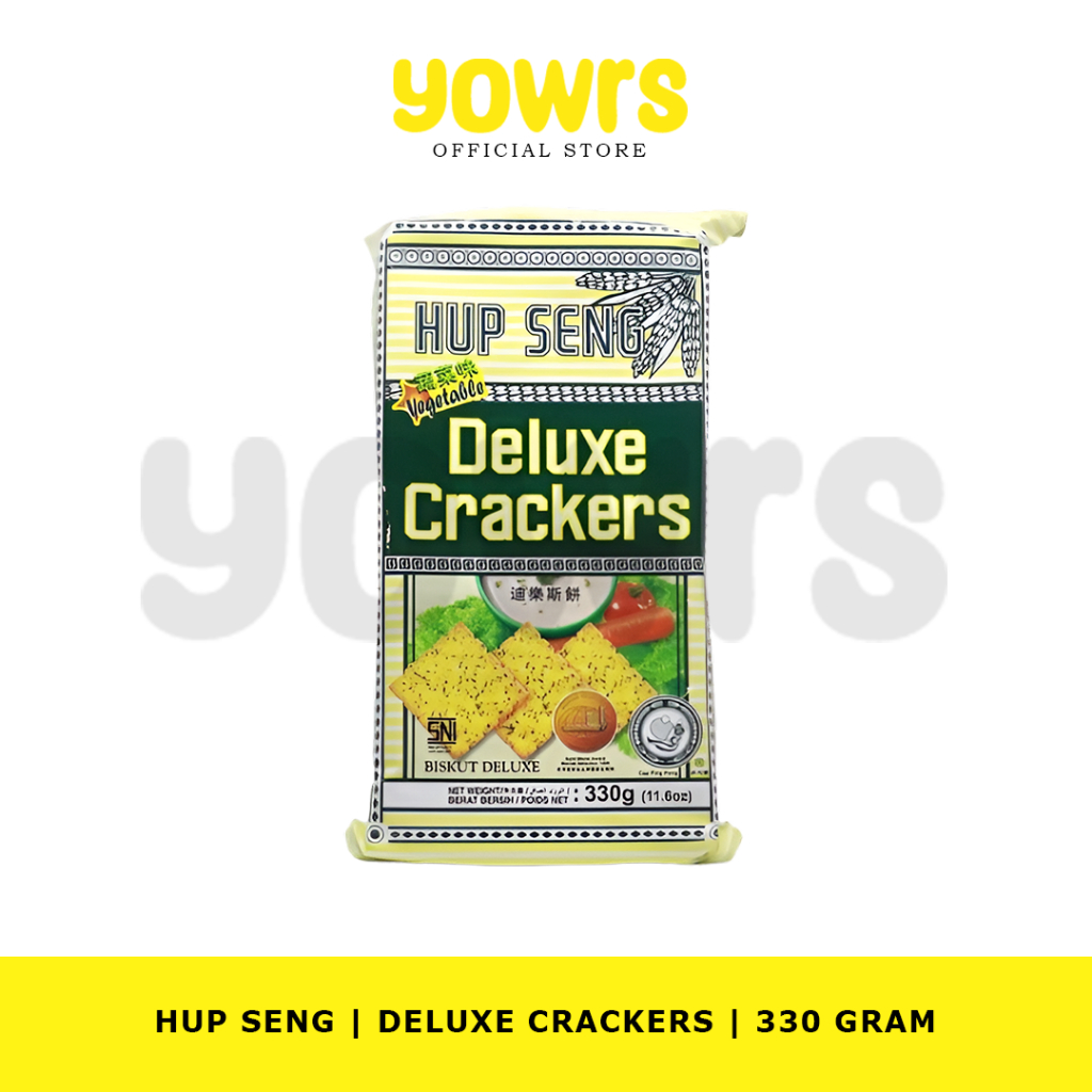 HUP SENG Deluxe Crackers Biskuit 330gr | Biskuit HUPSENG Vegetable 330 gram