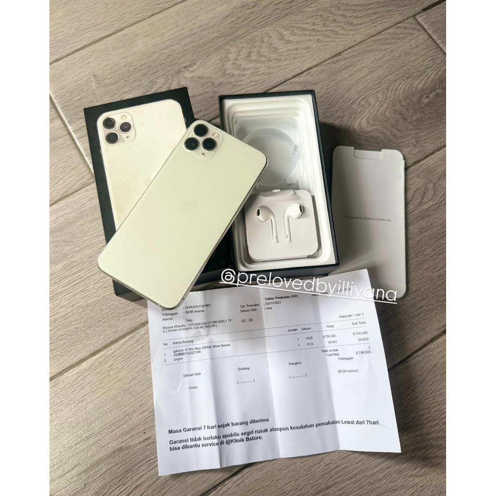 Iphone 11 Promax 256gb ex Inter minus udah ganti lcd aman faceid