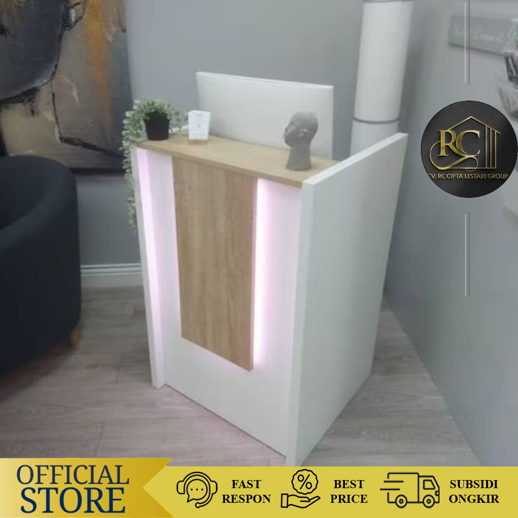 Meja Kasir Single Lampu|Meja Kasir Mini|Meja Kasir Bazar