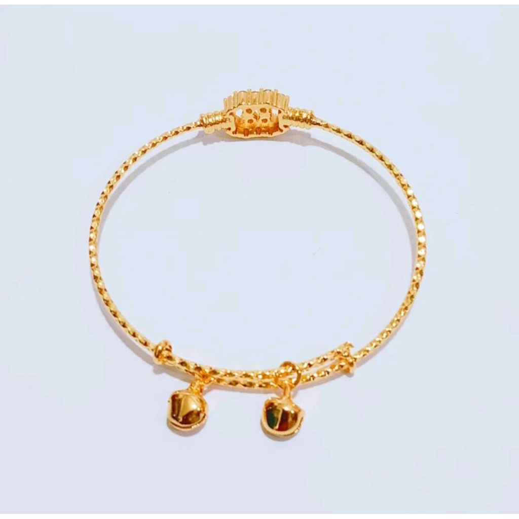 Gelang dubai keroncongan anak koin 1991 gold anti luntur anti karat