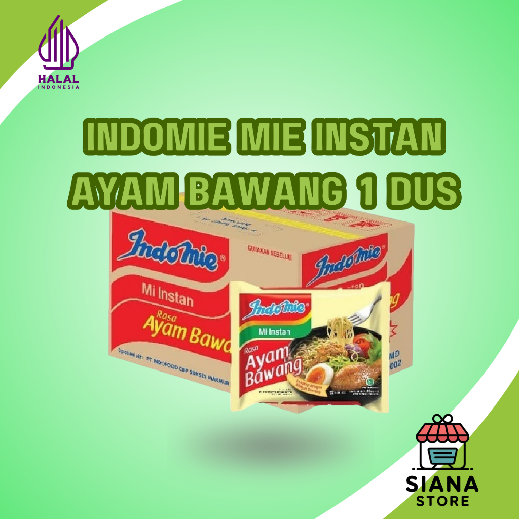 Indomie Ayam Bawang 1 Dus / Mie Instan Kuah Ayam Bawang