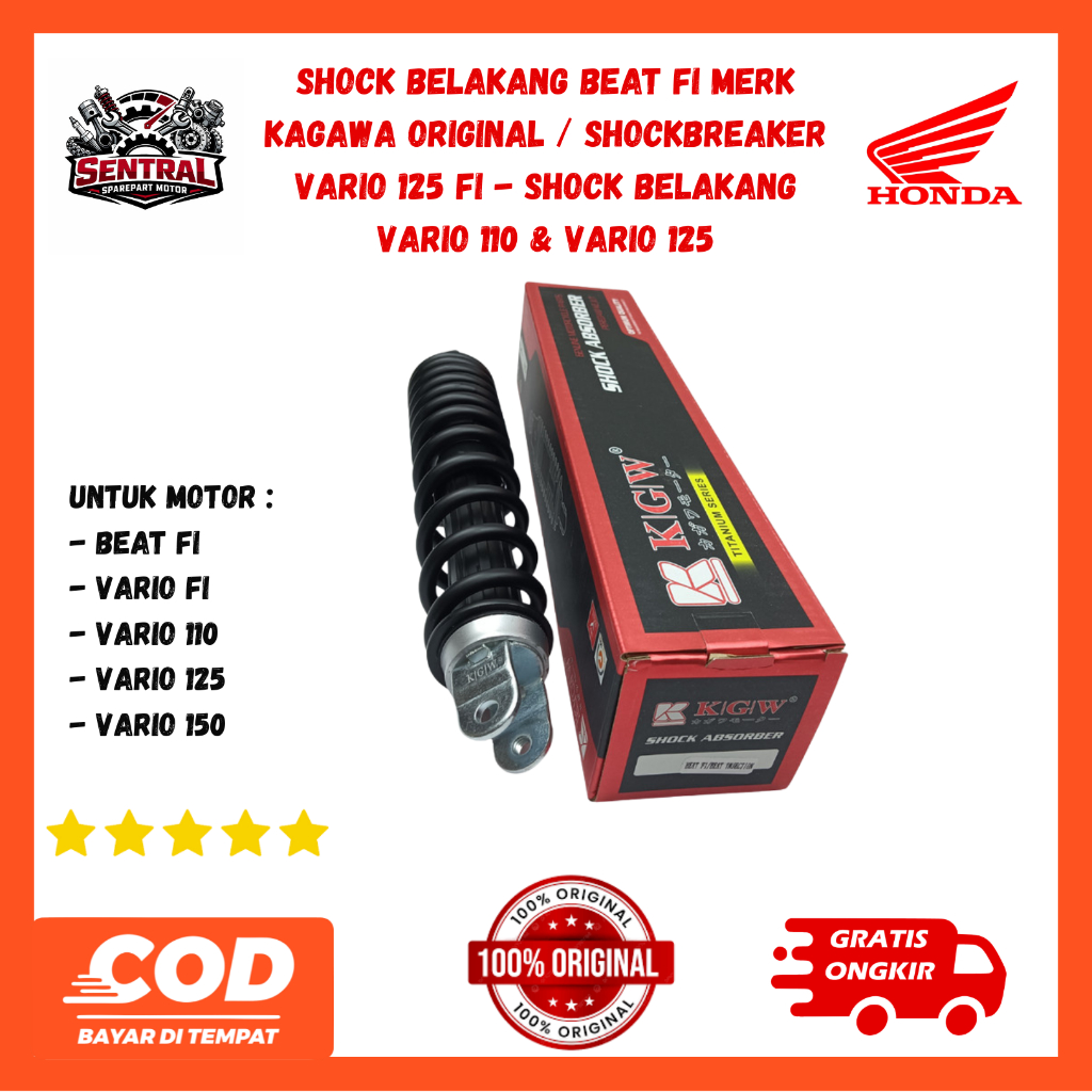 original Shock Belakang Beat Fi Original Shockbreaker Vario 125 Fi - Shock Belakang Vario 110 & Vari