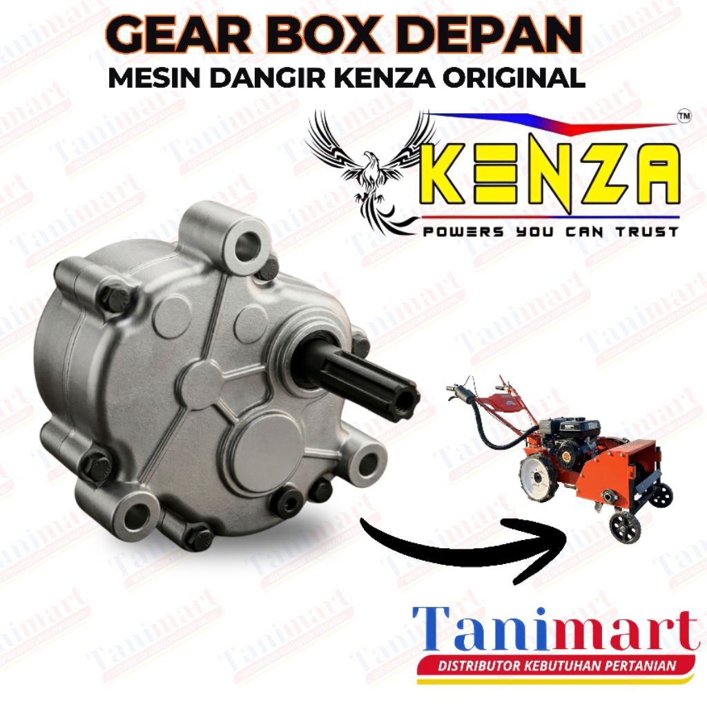 GEARBOX DEPAN MESIN DANGIR KENZA / GEARBOX CULTIVATOR KENZA / GEARBOX ROTARI TRAKTOR KENZA