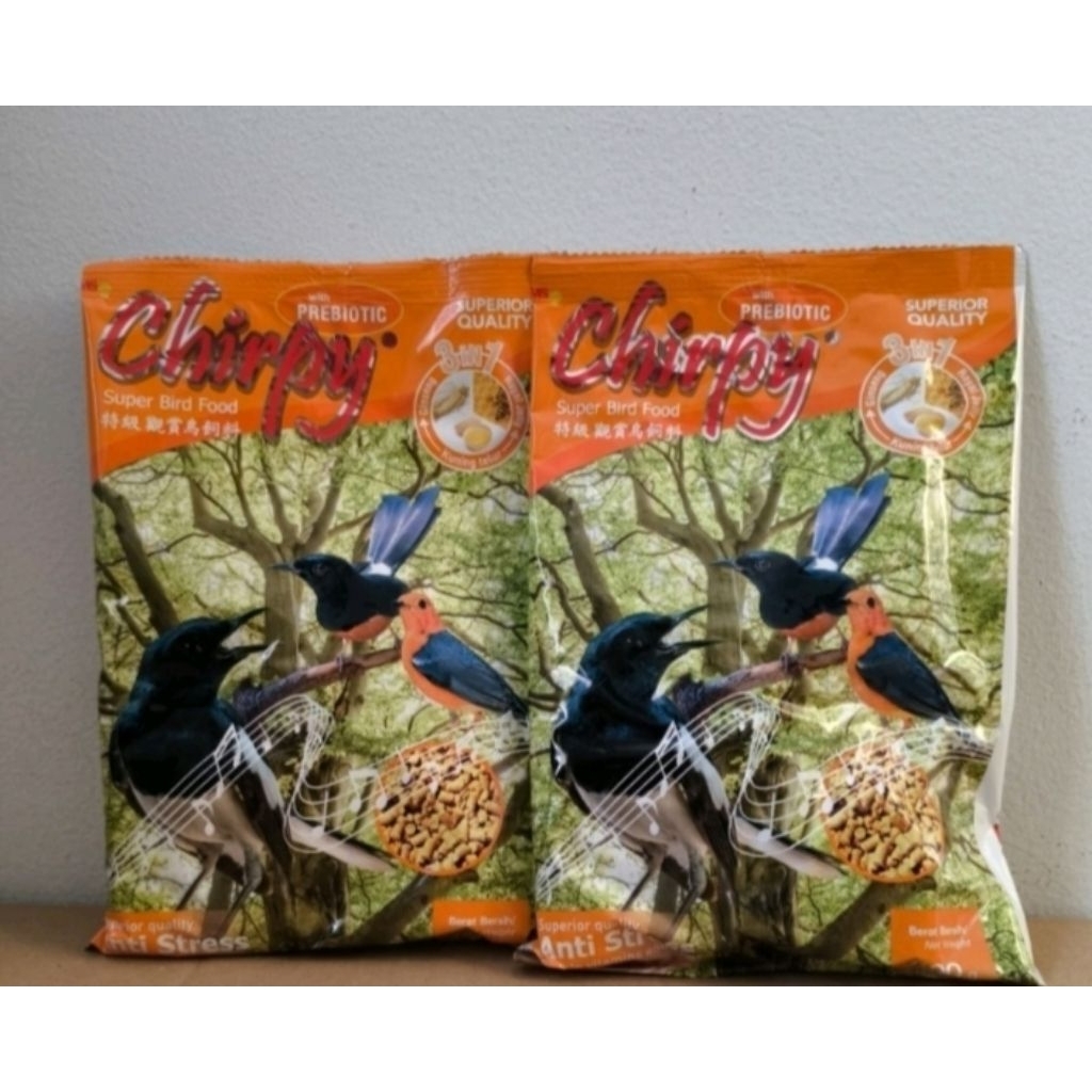 VOER CHIRPY SUPER BIRD FOOD pakan Burung CHIRPY KUNING GINSENG KUNING TELUR ROYAL