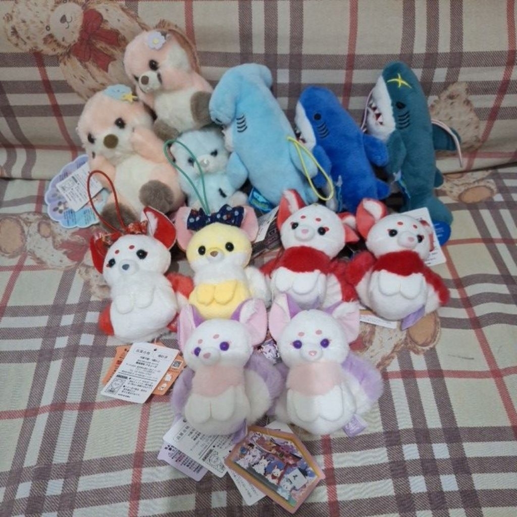 [ORI] Amuse Brand New with Tag Plush Keychain | Stuffed Toy Doll Animal Plushie Happy Sea Otter Shar