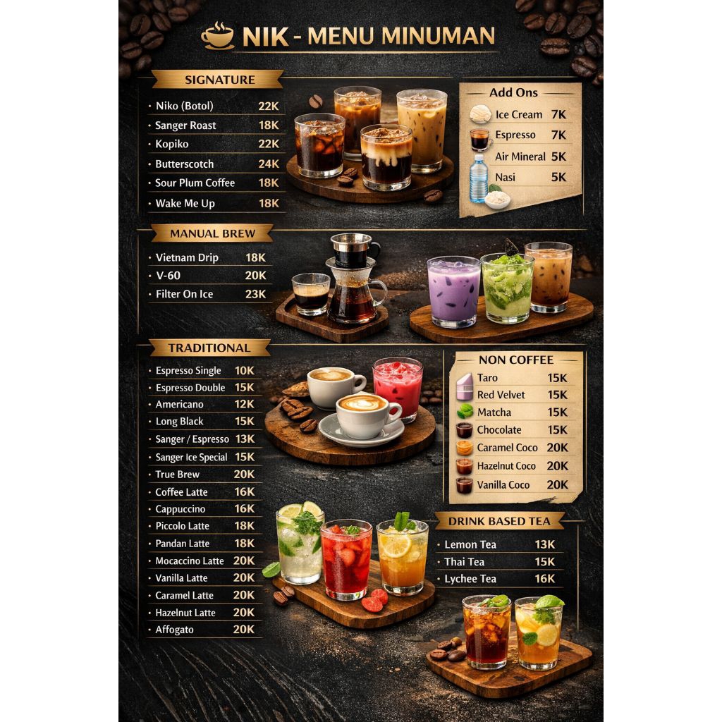 Jasa Desain Menu Costum siap cetak