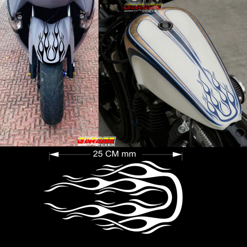 Stiker api variasi universal cutting sticker 1pcs