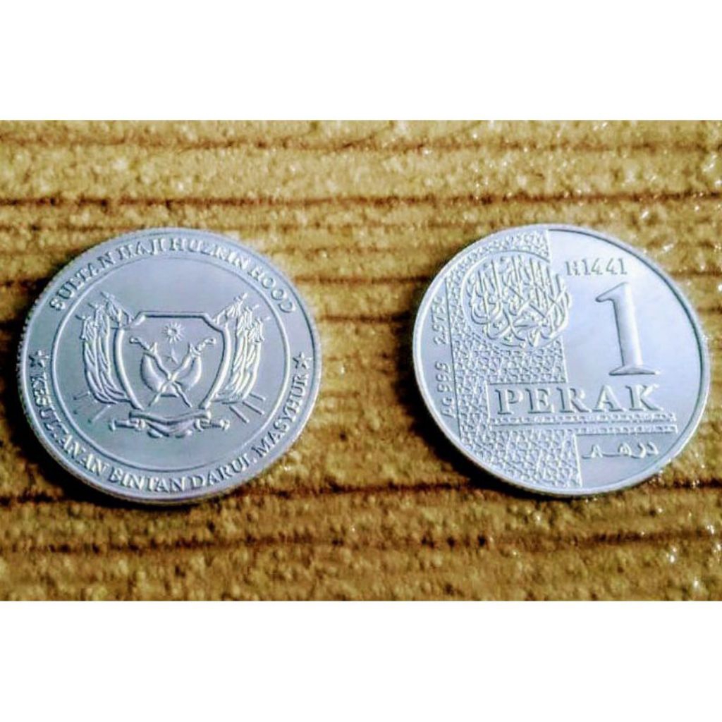 2 koin 1 perak dirham kesultanan bintan