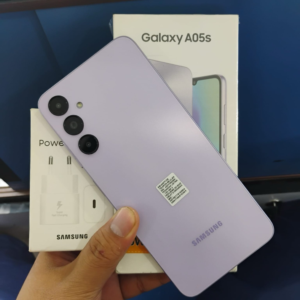 Samsung A05s ram 6/128 second resmi fullset original