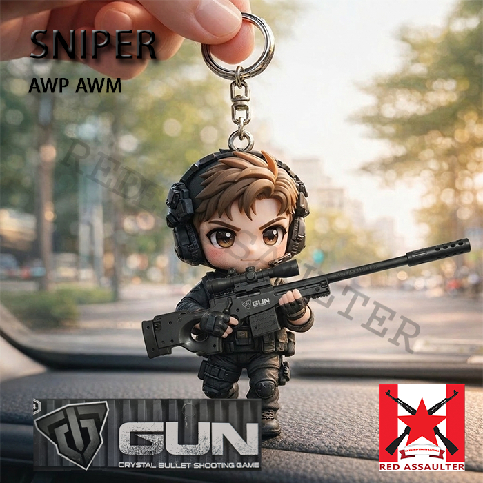 Gantungan Kunci Replika Chibi AWP AWM