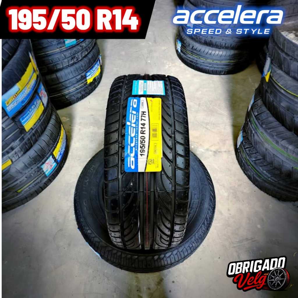 BAN TAPAK LEBAR RING 14 ACCELERA ALPHA 195 50 R14 BAN TUBLESS