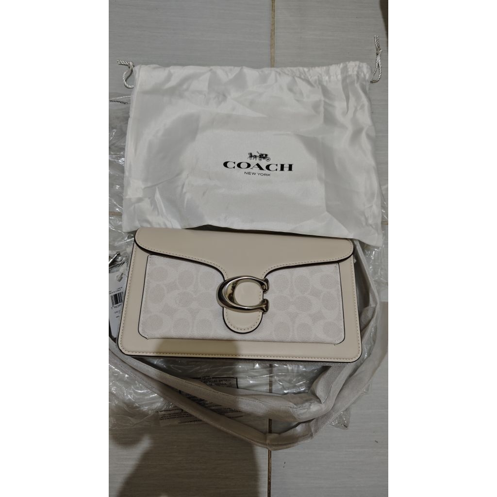 Coach Tabby 26 Signature White Chalk NEW