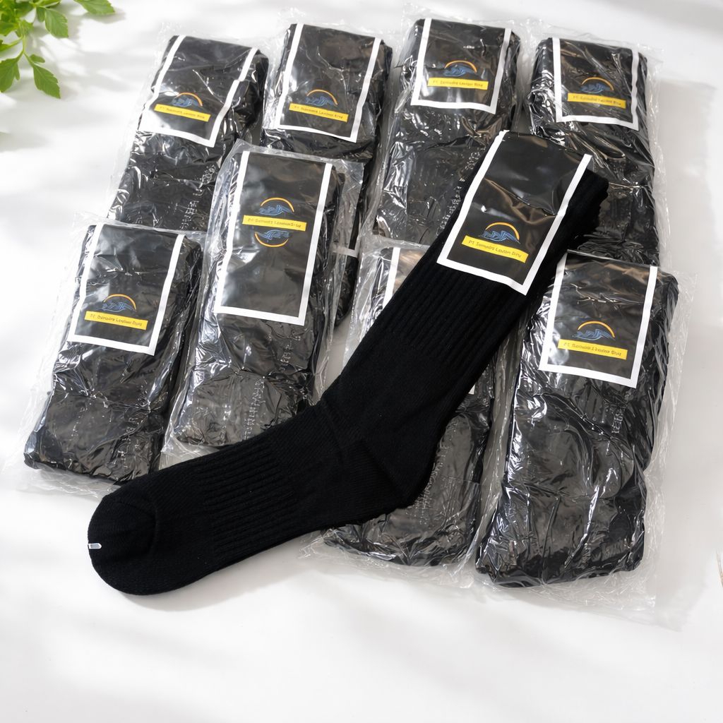 Kaos Kaki PDL Hitam Jatah Dinas TNI / Polisi / Satpam / Satpol PP Tebal