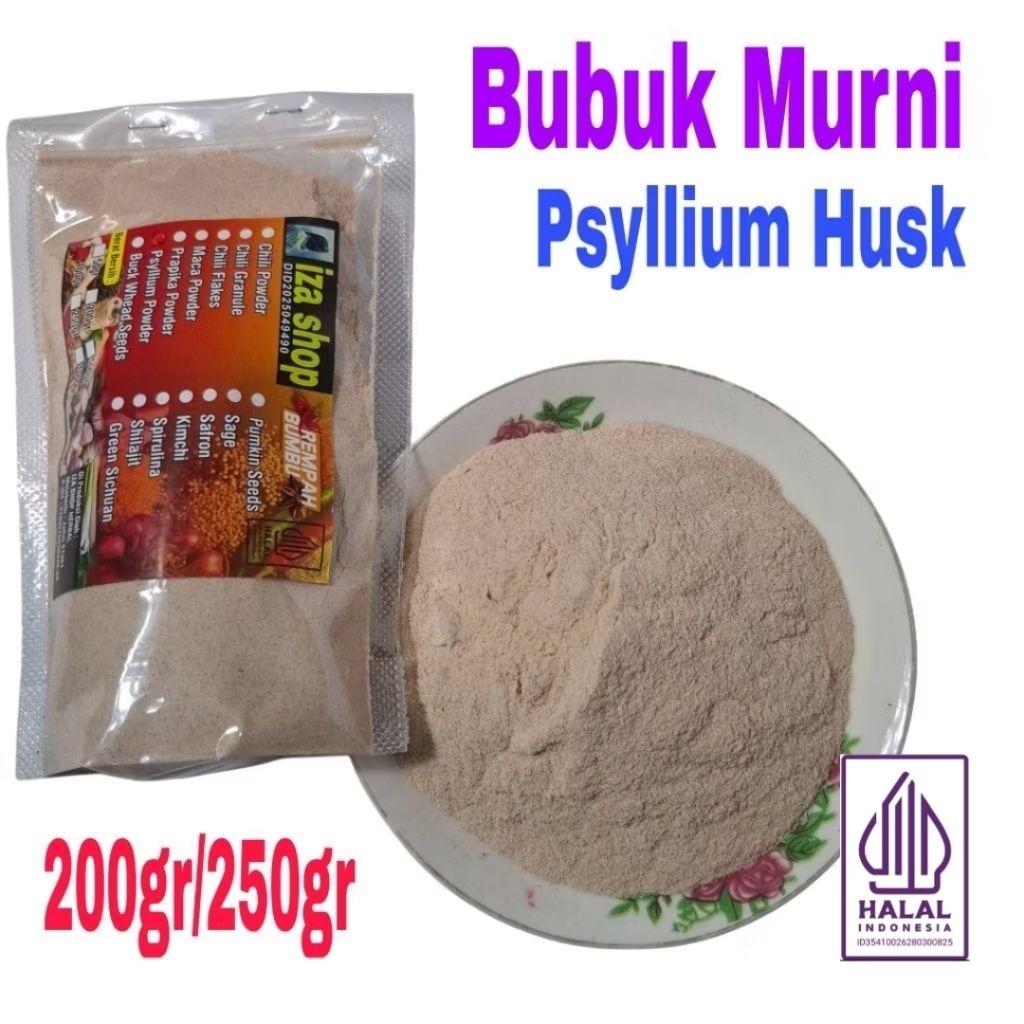 Bubuk Murni Psyllium Husk / Psyllium Husk Powder 200/250gr