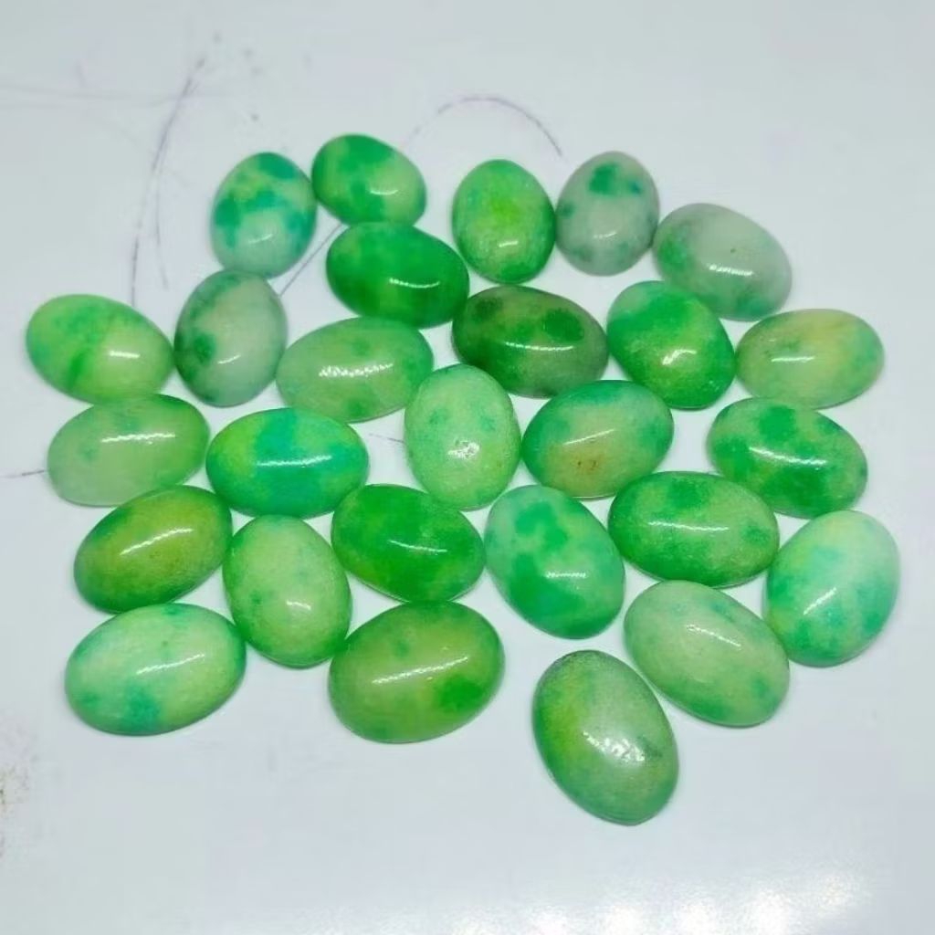 Batu giok hijau cina/ giok hijau kembang /giok burma