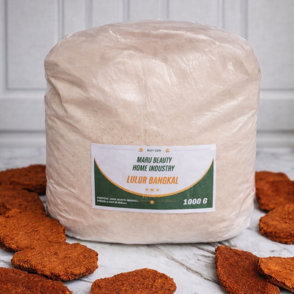 Lulur 1 kg kayu Bangkal Asli Maru Beauty Scrub badan
